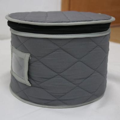 China Amazon Sustainable Hot Sales Quilted Tableware Storage Bag Dinner Dish Storage Case for sale