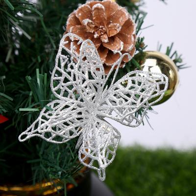 China Aegean Christams Home Decor Gift Wedding Invitations Laser Cut Luxury 3d Paper Craft Glitter Butterfly Party Maker for sale