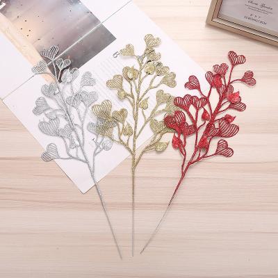 China Handmade Christams Home Decoration Factory Price Artificial Flower Decorative Flowers Faux Green Leaves Hanging Paris Eucalyptus Leaves For Wedding for sale