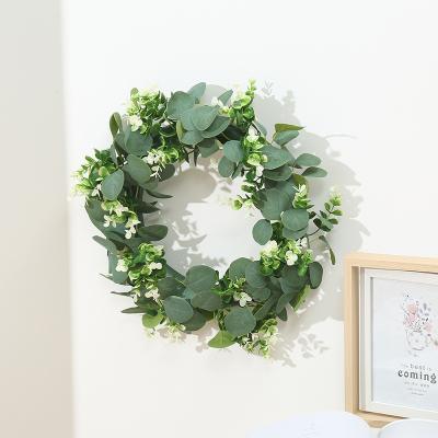 China Christams Home Decoration Wholesale Spring Decoration Indoor Indoor Outdoor Flowers Braids Artificial Green Leaves For Wall Decoration for sale