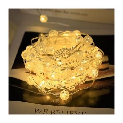 China Wholesale Christams Home Decoration 2022 Holiday Christmas Led Split Light Bead Decoration Bedroom USB Remote Control String Light for sale