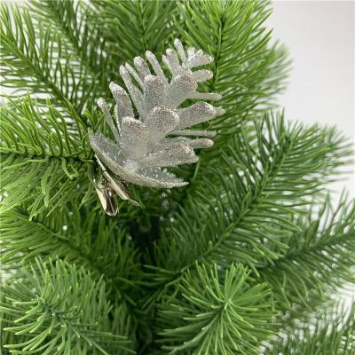 China Christams Home Decoration Wholesale 5CM Pinecone Christmas Tree Ornaments Hanging Pine Cones Decorations for sale