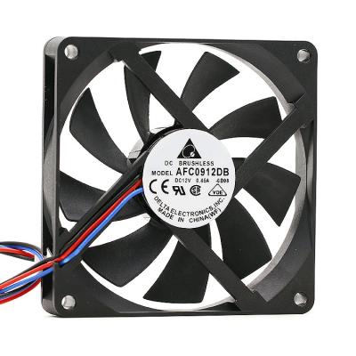 China 9015 AFC0912DB 9CM 12V 0.45A PWM Four-wire Car Speed ​​Control Chassis Computer CPU Fan for sale