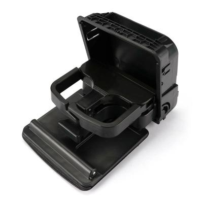 China Single Color Without Pattern Black Rear Armrest Center Console Cup Holder For VW GTI EOS Jetta Golf MK5 MK6 for sale