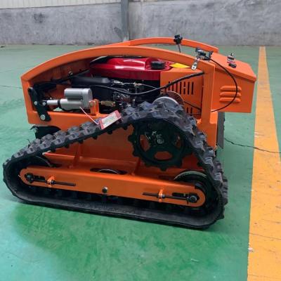 China New 2-Stroke Crawler Mower Remote Control Chassis Lifting Smart Garden Weeding Equipment Oil-Electric Hybrid Mini Mower zu verkaufen