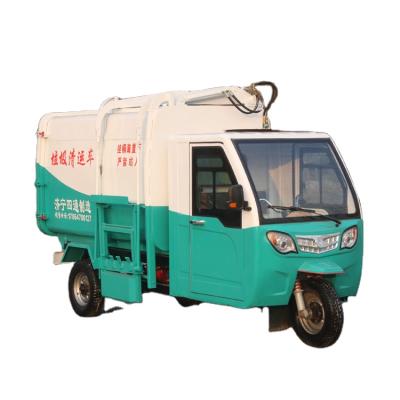 China Retail Garbage Truck 3 Wheel Electric Tricycles Self Loading Garbage Truck zu verkaufen