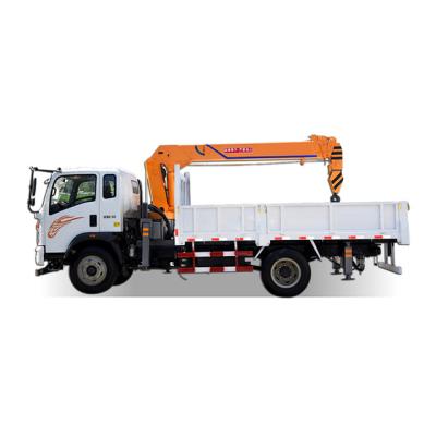 China TRUCK CRANE The Premium Heavy Duty Truck 5 Ton Telescopic Boom Hydraulic Truck Mounted Crane Te koop