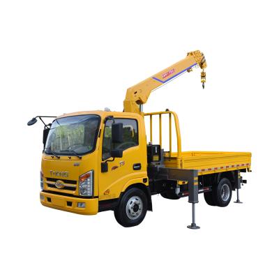 China CRANE TRUCK Mini 3 ton 4 ton knuckle boom crane truck Te koop