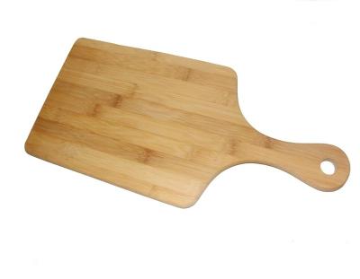 China Sustainable Organic Bamboo Paddle Cutting Board Pizza Cheese Board For Kitchen for sale