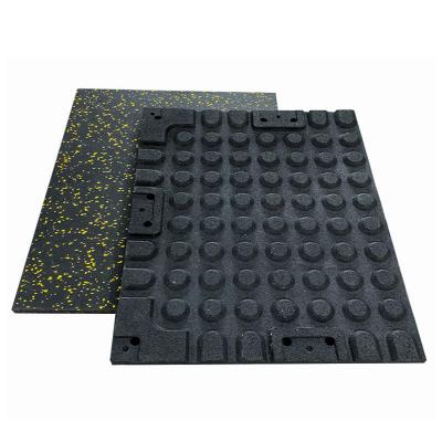 China Non Toxic Anti-Slip Rubber Tile Flooring School Gymnasium Flooring 20mm Rubber Gym Mat Rubber Flooring for sale