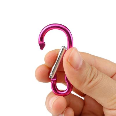 China Wholesale Heavy Industry China Mini Bag Locking Swivel Climbing Snap Carabiner Hook Cuts Logo Shaped Small Keychain Aluminum Custom Carabiner for sale