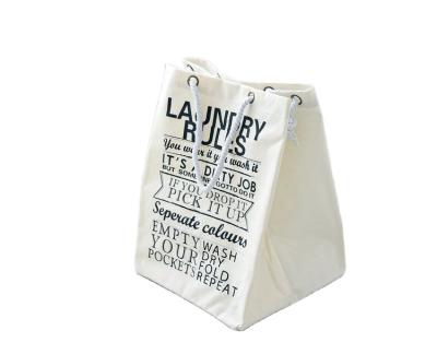 China Folding Top Selling Guaranteed Quality Durable Foldable Laundry Travel Cotton Canvas Storage Bags for sale