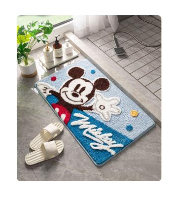 China Viable Custom Hot Sale Unique Design Cartoon Kids Anti Slip Washable Cute Bath Mat for sale