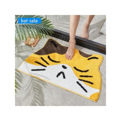 China New Viable High Quality Anti Slip Fluffy Cute Cartoon Pattern Bath Mat For Fluffy for sale