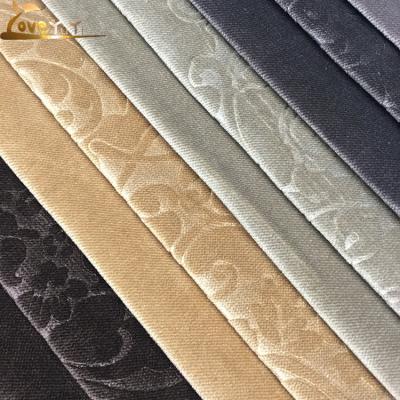 China High Quality Anti-Static 100% Polyester Embossed Sofa Fabric Upholstery for sale