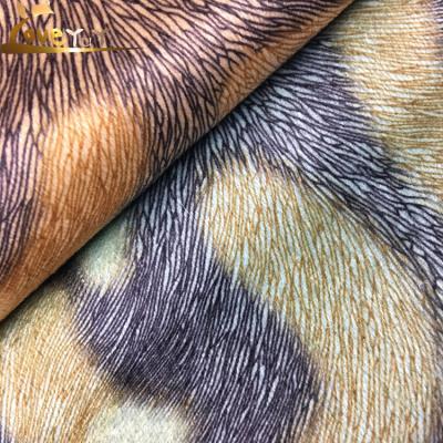 China Anti-Static Customized Printed Polyester Knitted Velvet Sofa Fabric Made In China Factory for sale