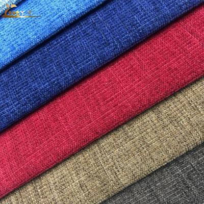 China Jacquard Colorful Chenille Sofa Upholstery Fabric Anti-Static Stock Lot for sale