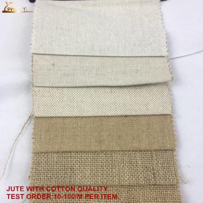 China New China Home Furnishings Product 100% Sustainable Drapery Hessian Burlap Fabric for sale