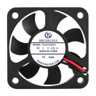 China High Efficiency 50MM DC Axial Flow Fan 50X50X10  5V 12V DC High Airflow Cooling Fan 24V DC Brushless Motor Fan for sale