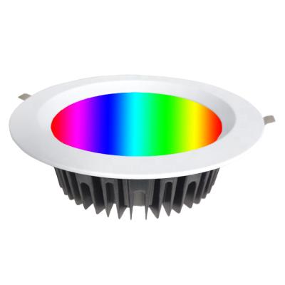 China Embeded smart wifi rf light led downlight led ceiling lamp wifi voice remote control led bulb downlight for sale