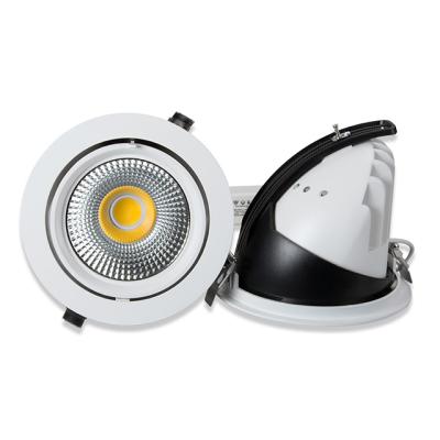 China Newest Model Saa RoHS Back Lifud CP Ra COB LED Commercial Downlight Modern Anti-glare White Spot Spotlight Commercial Shop for sale