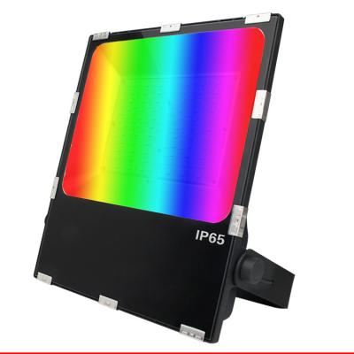 China Residential led rgbw energy saving smart led floodlight ip66 projector smd rgb ip65 high lumen dmx cct for sale