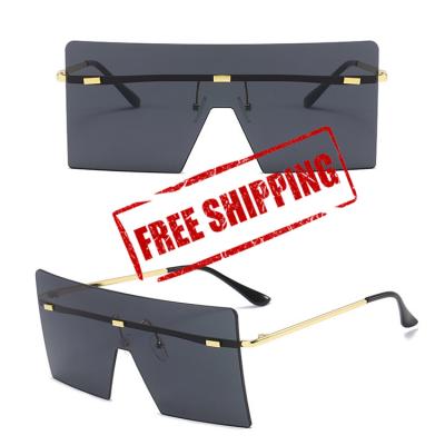 China Fashion RTS Sunglasses China Free Shipping Same Day Delivery Oversized Men Sunglasses Women Sun Glasses Manufacturer Big 2022 for sale