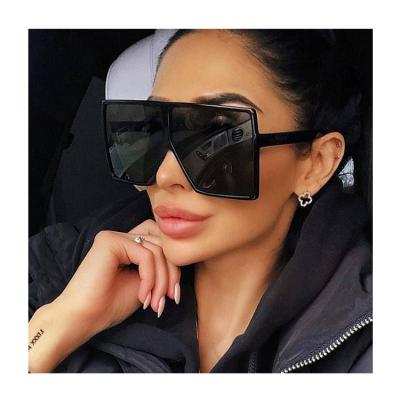 China Fashion Sunglasses 2022 Free Shipping Same Day Delivery Rimless Big Square Shades Luxury Trendy Oversized Women Sunglasses For Women Man for sale