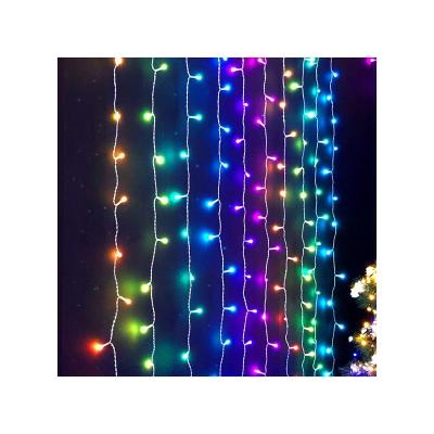 China Colorful LED String Light Wholesale Quality LED Waterfall Curtain String Outdoor Modern Design Lamp for sale