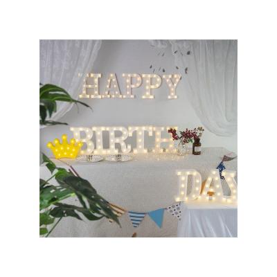 China Colorful LED String Decoration Light Customizable Home White Copper Wire Outdoor LED Letter Lights for sale