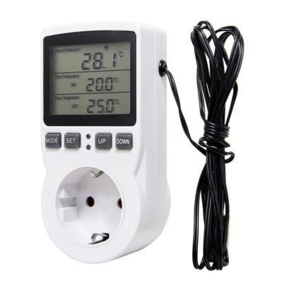 China Residential/Multi-Purpose Smart Temperature Control US/EU/UK/AU Socket Outlet Outlet with Timer Switch Sensor Probe Digital Heating Cooling Control for sale