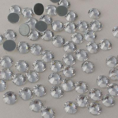 China Hot Fix Flatback DMC Machine Cutting Rhinestones For Ice Skate Dresses for sale