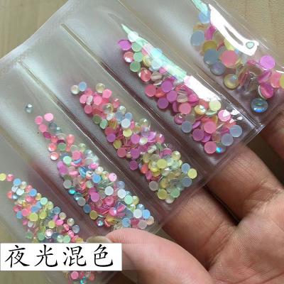 China Flatback Neon Nail Art Rhinestones For Nail Salon for sale