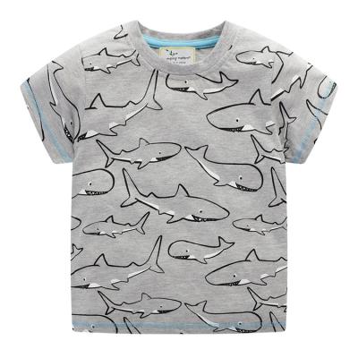 China Factory Wholesale Price Fish Print Kids Shirt Men's T-shirts and Men's Clothing Other Wear for sale