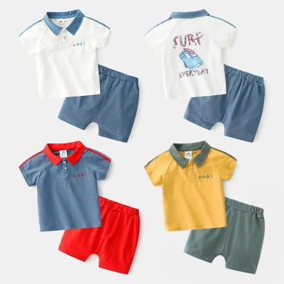 China 2021 Wholesale Polyester/Cotton Baby Clothing Summer Kids Clothes Kids Wear For Children Unisex Use for sale