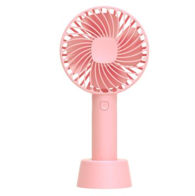 China Factory Wholesale High Efficiency Mini Usb Rechargeable Fan With Stand Air Cooling Small Tabletop Fan Cute Portable Fan for sale