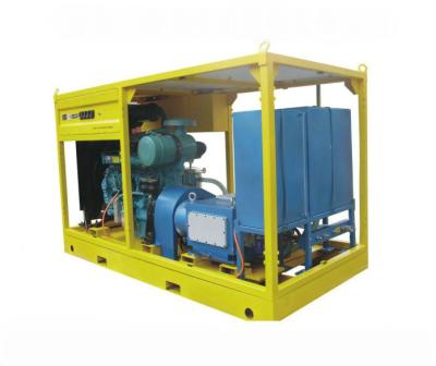 China 90kw Hydro Blasting Equipment Industrial Water Jet Cleaner Machine For Road Mar Remove for sale