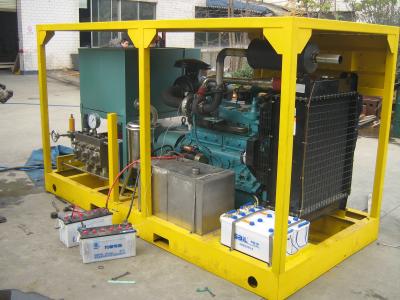 China 55 kW 10000psi Industriële waterstraal reinigingsmachine Dieselmotor aangedreven Te koop