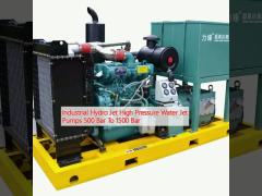 Industrial Hydro Jet High Pressure Water Jet Pumps 500 Bar To 1500 Bar