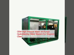 OEM High Pressure Water Jet Pumps Hydroblasting Water Blasters For Shipyard Clean