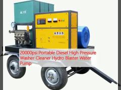 20000psi Portable Diesel High Pressure Washer Cleaner Hydro Blaster Water Pump