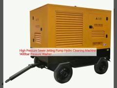 High Pressure Sewer Jetting Pump Hydro Cleaning Machine 1400bar Pressure Washer