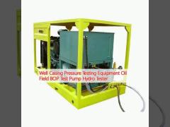 Well Casing Pressure Testing Equipment Oil Field BOP Test Pump Hydro Tester