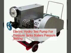 Electric Hydro Test Pump For Pressure Tanks Boilers Pressure Testing