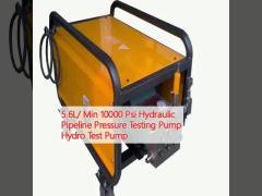 5.6L/ Min 10000 Psi Hydraulic Pipeline Pressure Testing Pump Hydro Test Pump