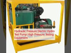 Hydraulic Pressure Electric Hydro Test Pump High Pressure Testing Equipment