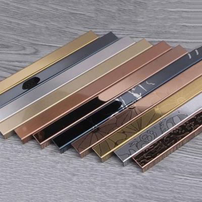 China Modern U Shaped Ceramic Tile Trim Corner Edge Trim Ceramic Tile Trim Stainless Steel Decorative Metal Strip for sale