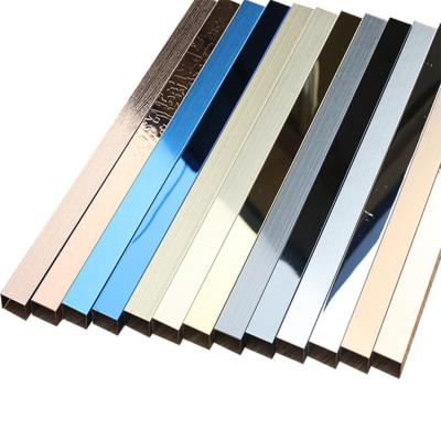 China Modern Decorative Stainless Steel Edge Ceramic Tile Trim Steel Corner U Shape Tile Trim for sale