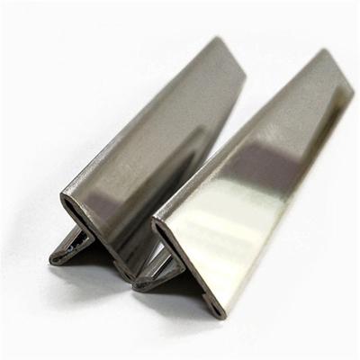 China Modern Sustainable Stocked Stainless Steel Tile Edge Metal Junction Panels Trimming Line for sale