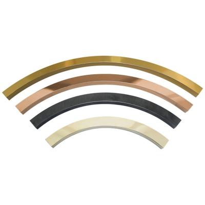 China Modern Customization 304 201 Stainless Steel Gold Tile Trim Strip Tile Decorative Brushed White Trim Tile for sale